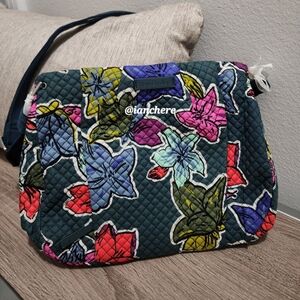 New Vera Bradley Crossbody Bag Tote Purse Falling Flowers 21579